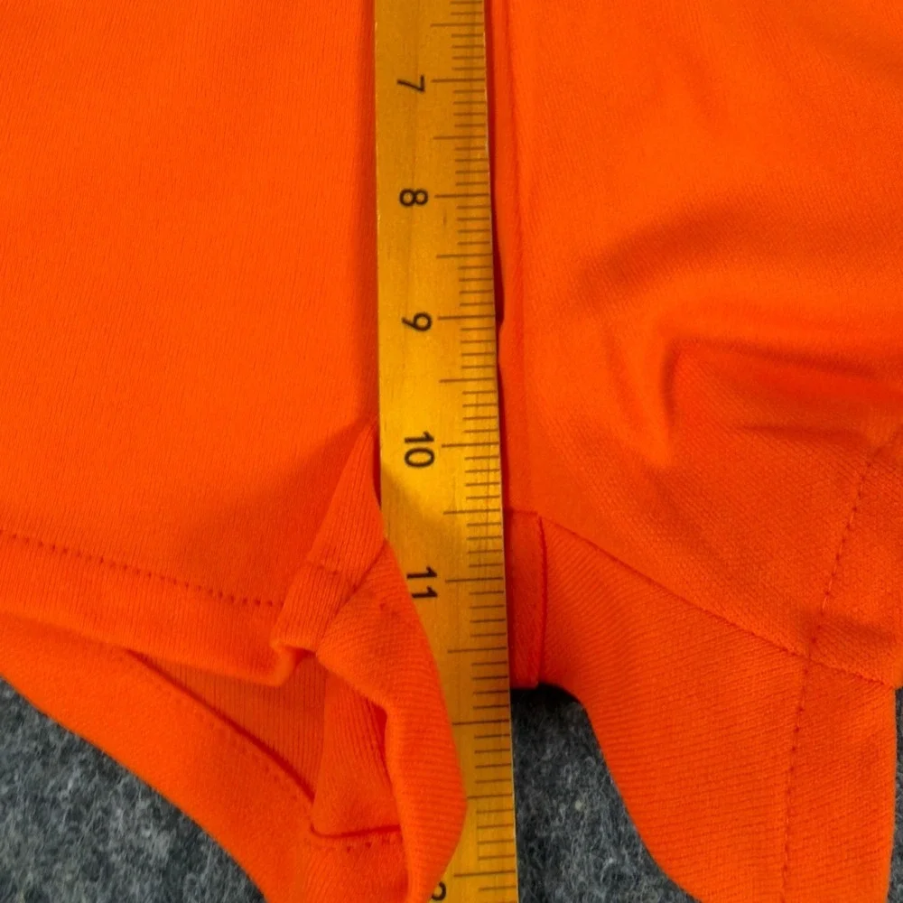 ```Yale Vintage 70s Athletic Shorts Mens XS Orange Nylon NWT```